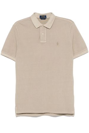 Polo in cotone beige RALPH LAUREN | 710969626006NEWOLIVE